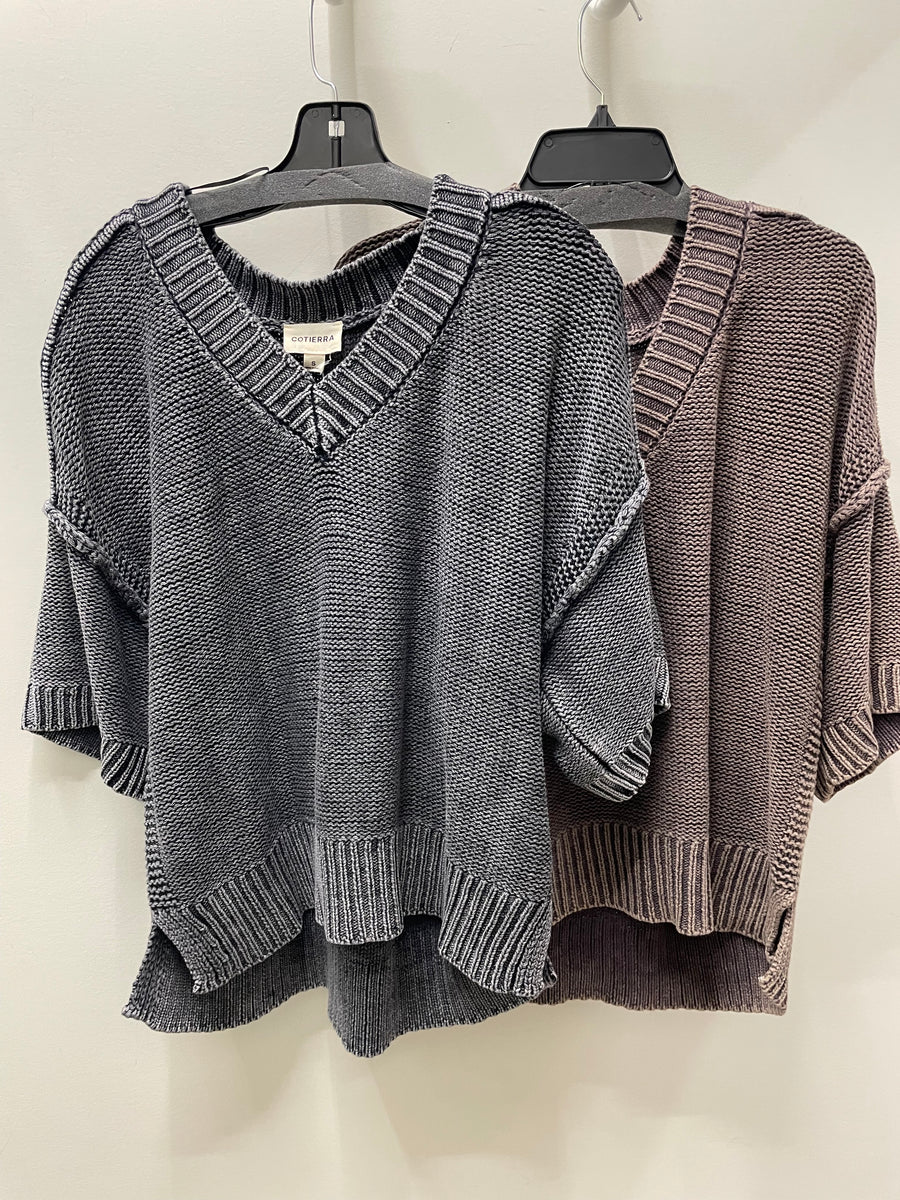 Vintage V-Neck Sweater by Cotierra