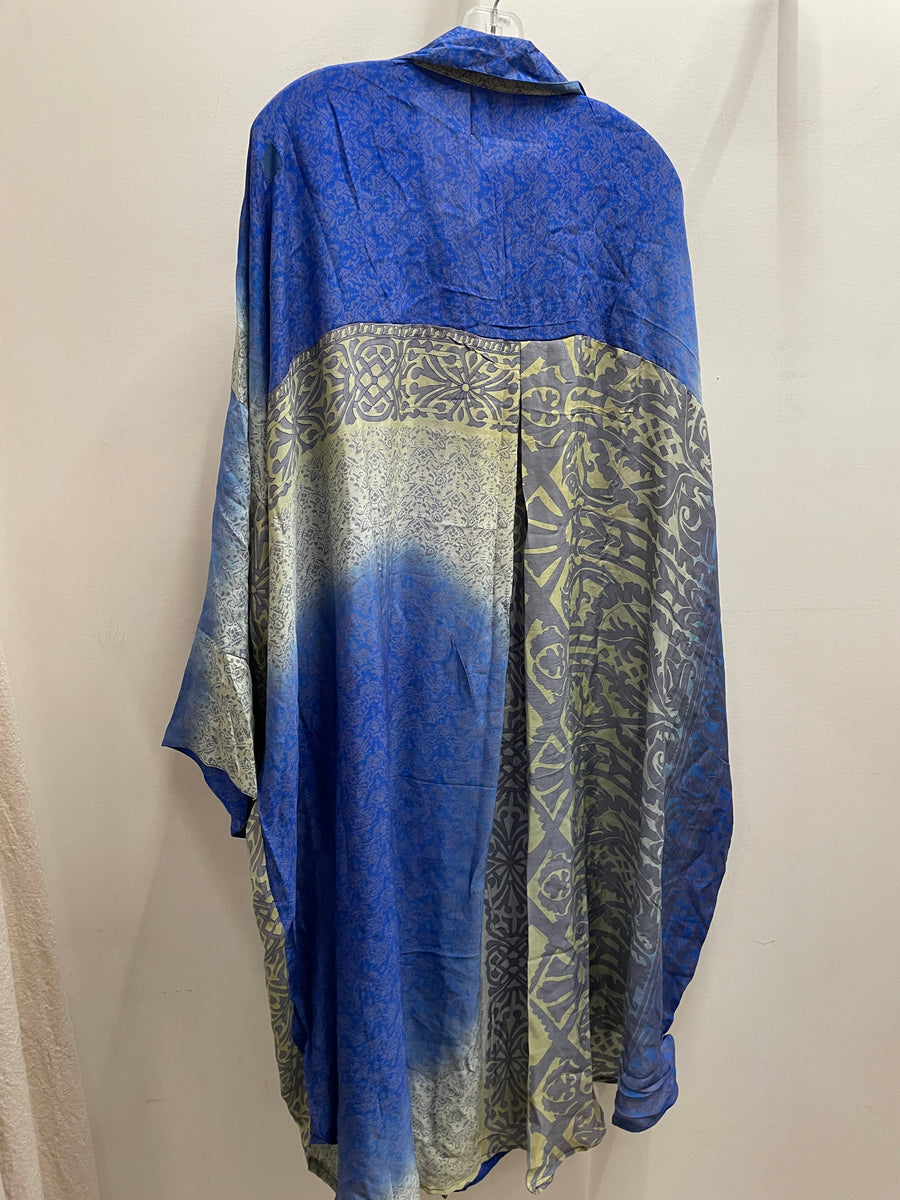 Crepe Sari Free To Be Longsleeve Maxi #186 by Kantha Bae