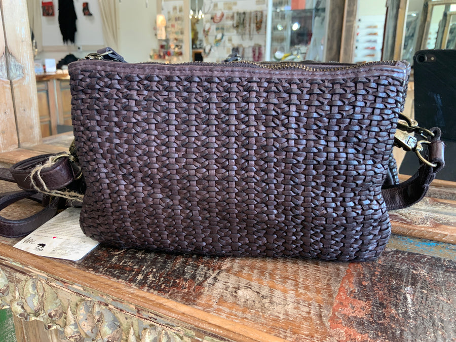 Milo Innes Woven Leather Handbag Robin Boutique