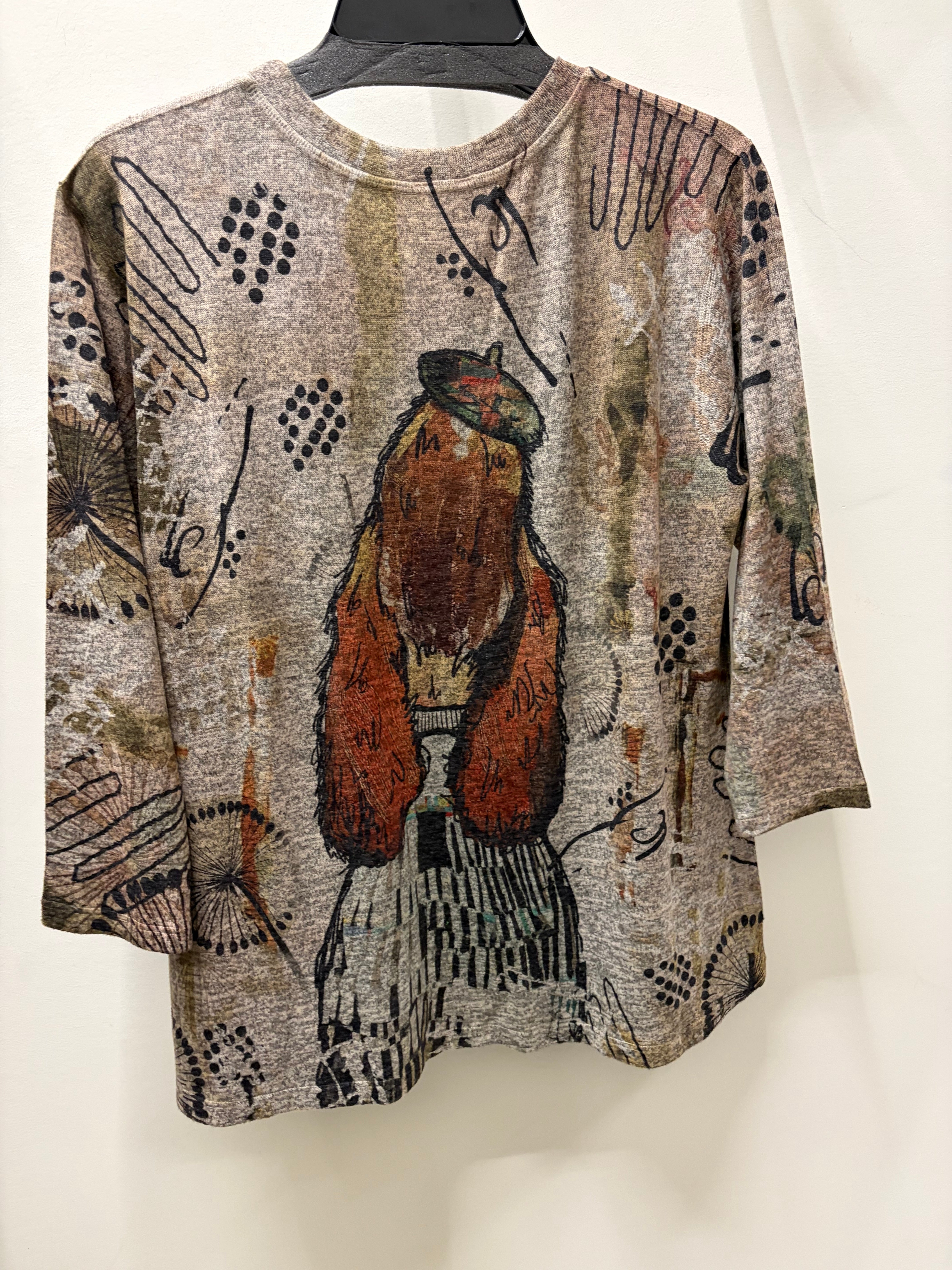 Super Soft Pullover in Puppuchino Print by Inoah