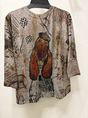 Super Soft Pullover in Puppuchino Print by Inoah