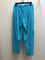 Bali Stripe Cotton Slub Pocket Flood Pant