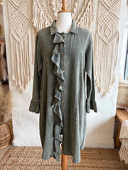 Ruffle Me Softly Terry Jacket by The Paper Lace