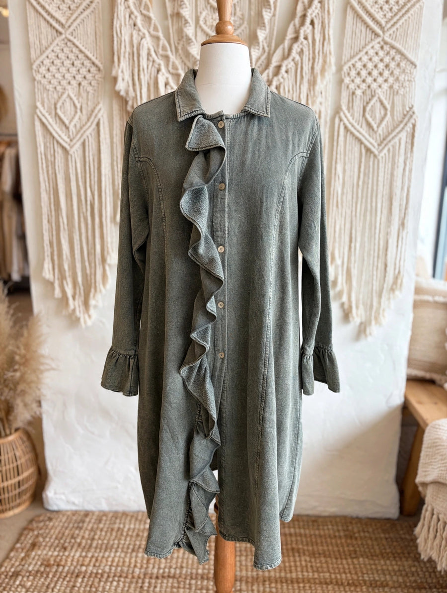 Ruffle Me Softly Terry Jacket by The Paper Lace