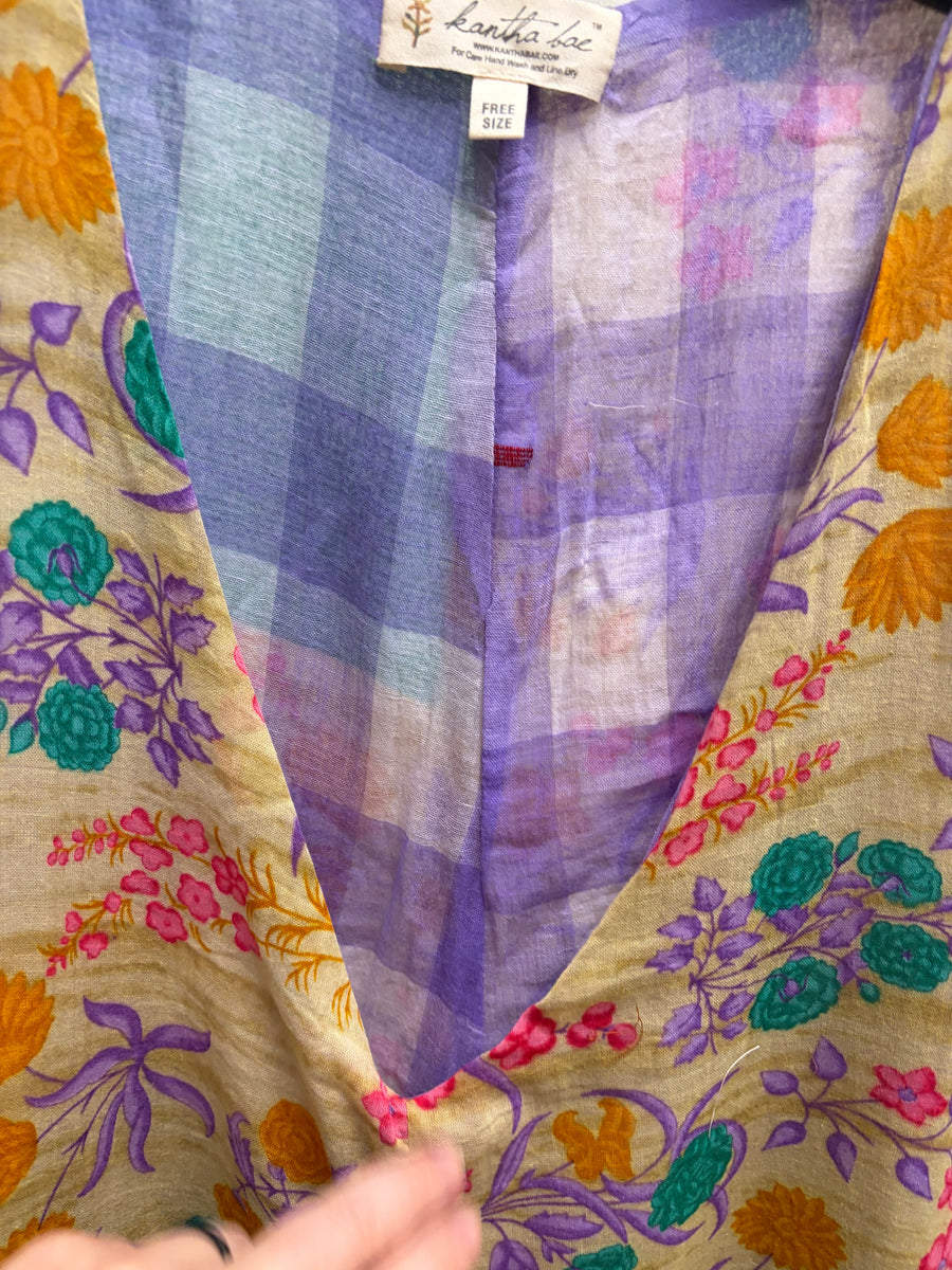 Duality Sari Harmony Wide Leg Jumpsuit #1037 by Kantha Bae