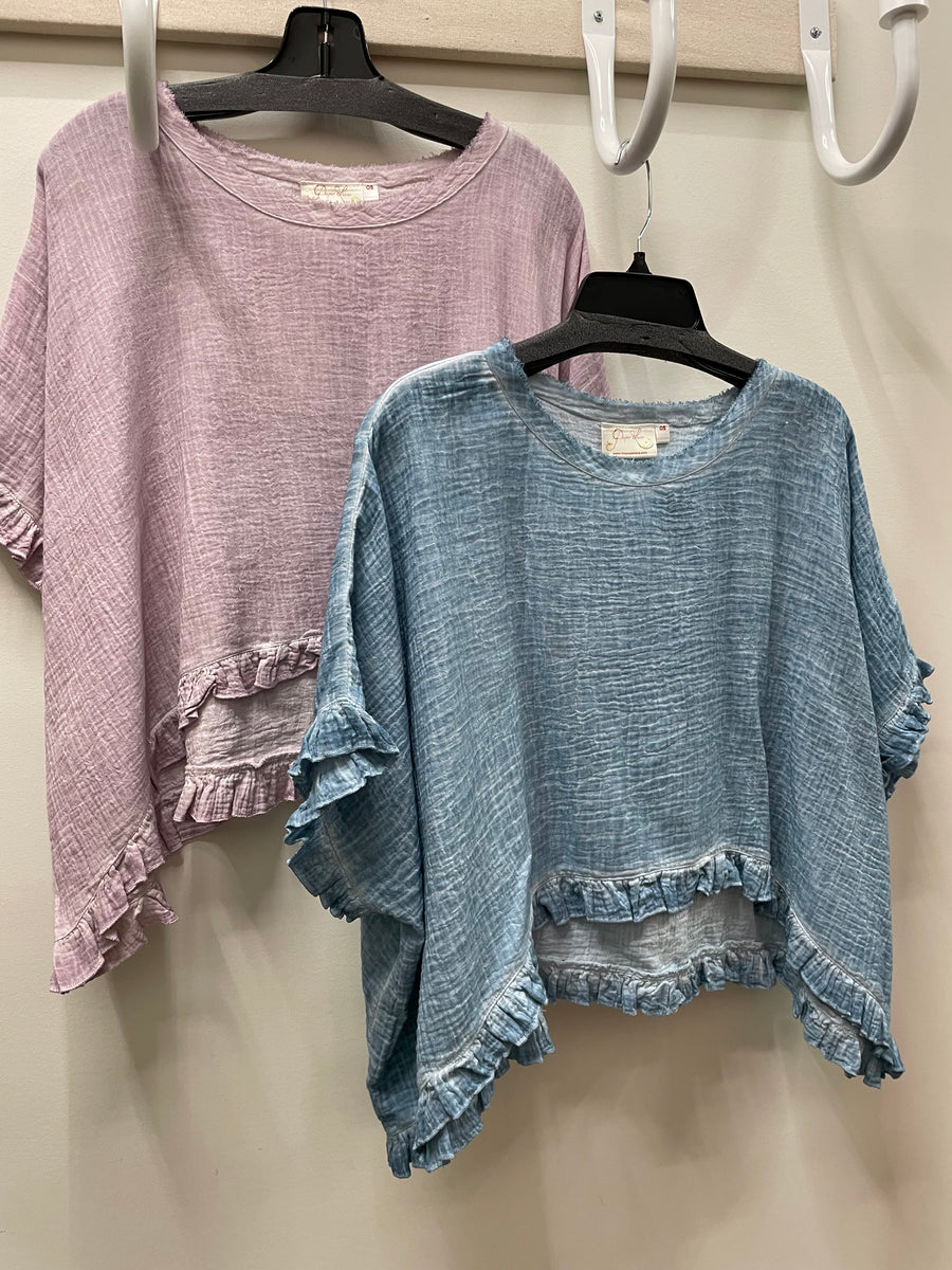 Gauzy Charm Layering Top