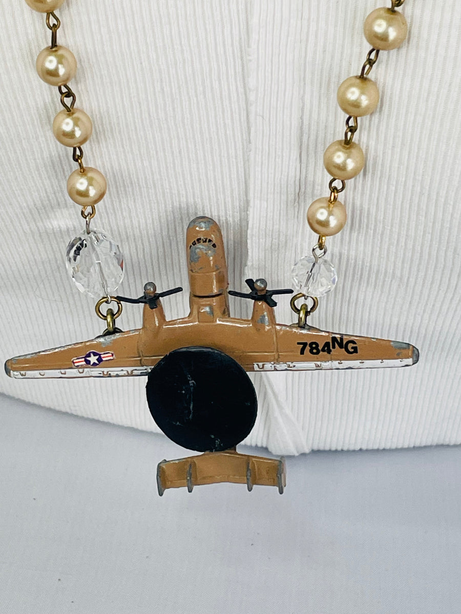 E-2 Hawkeye Plane Necklace by Gina