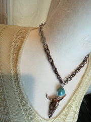 Steer Head Necklace