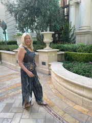 IPNG Design Loose Pants Jumpsuit in Illusion Denim Milk