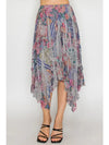 All-Sparkly Romantic Lace Skirt in Bold Floral by Origami Robin Boutique
