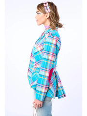 Dulce Plaid Blazer by Aratta
