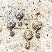 Sparkly Crystal 2 Tier Earrings
