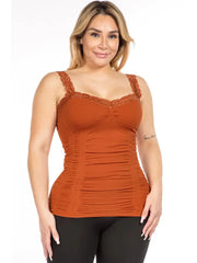 Seamless Laced Corset Camisole in Paprika by M. Rena