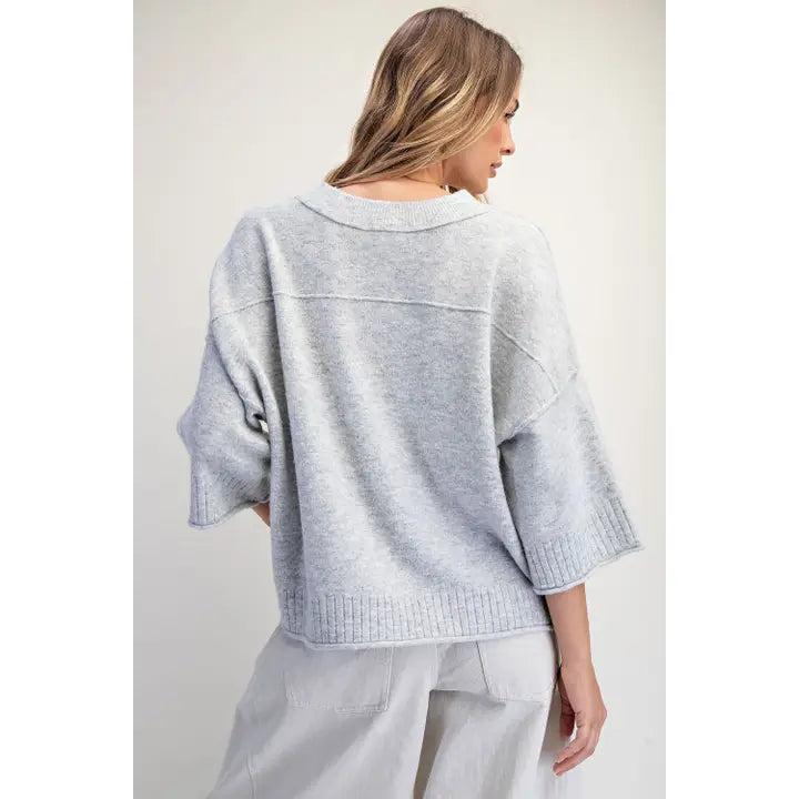 Goldie Oversized Sweater Top by Cotierra