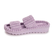 MUK LUKS Women's Ribbed Terry Slide Comfort Contour Slipper