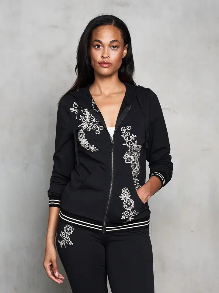 French Terry Embroidered Hoodie by Paparazzi