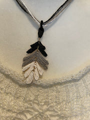 Rattan Palm Leaf Necklace