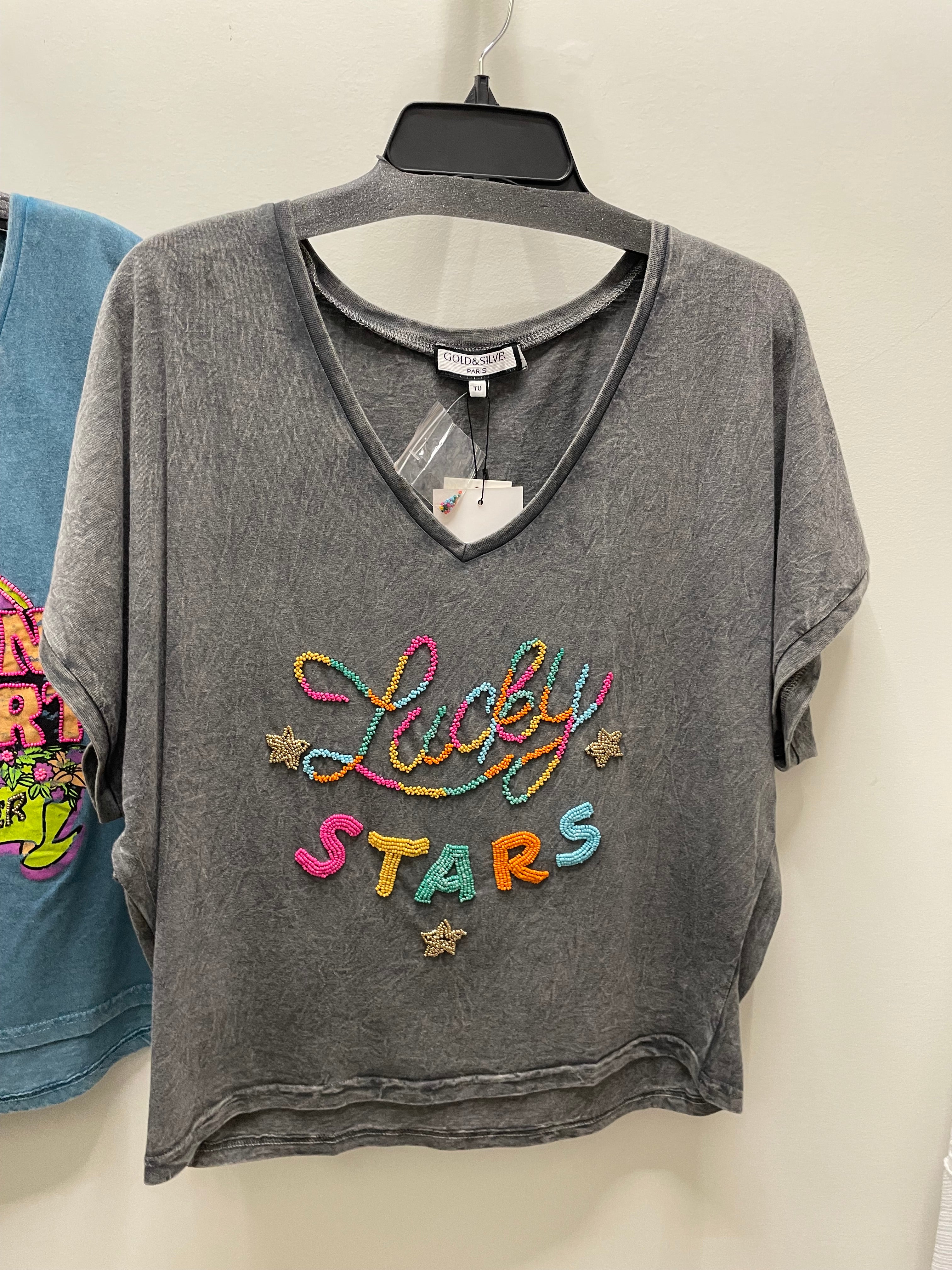 Beaded Lucky Stars Tee