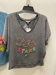 Beaded Lucky Stars Tee