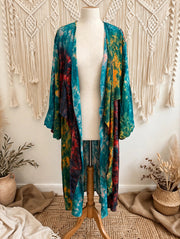 Crepe Sari Spellbound Kimono #207 by Kantha Bae