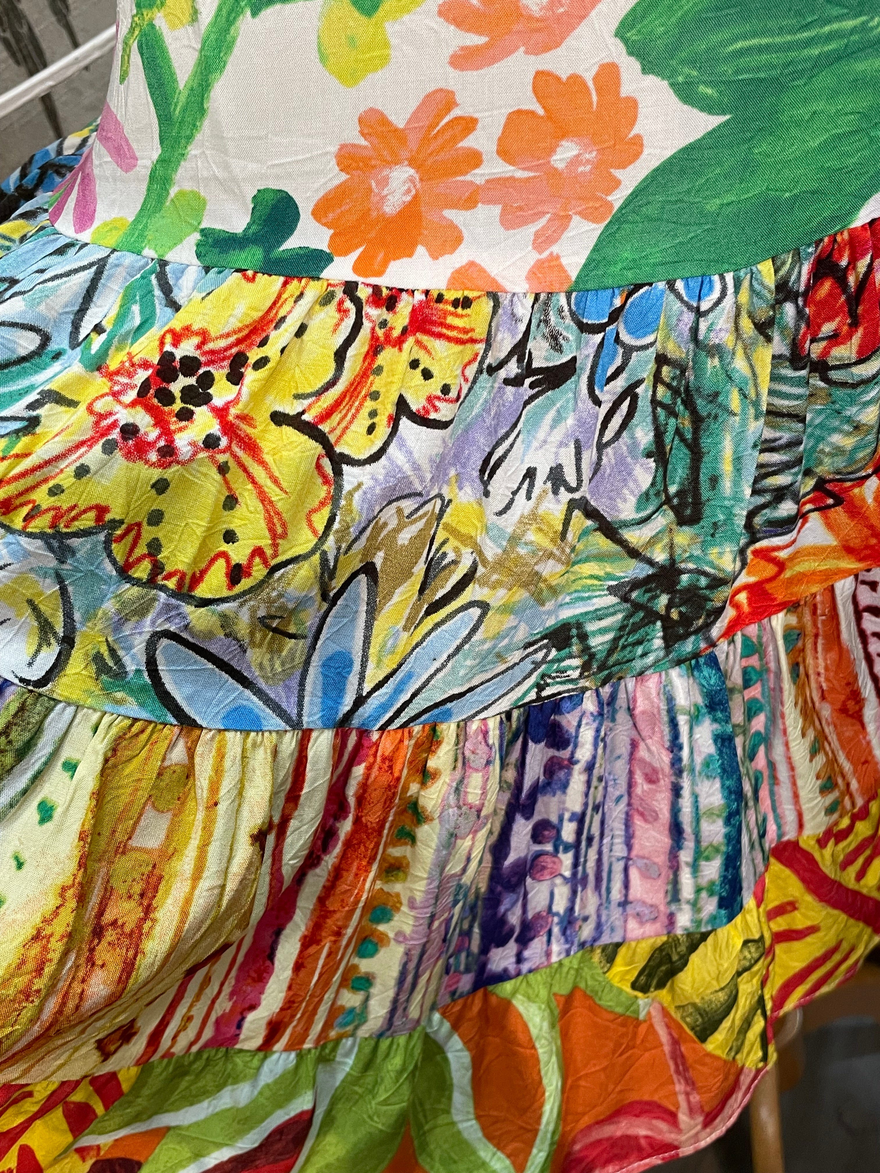 Tiered Dress in May Flowers by Jams World w329