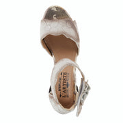 L'Artiste Supercool Platform Leather Etched Heels