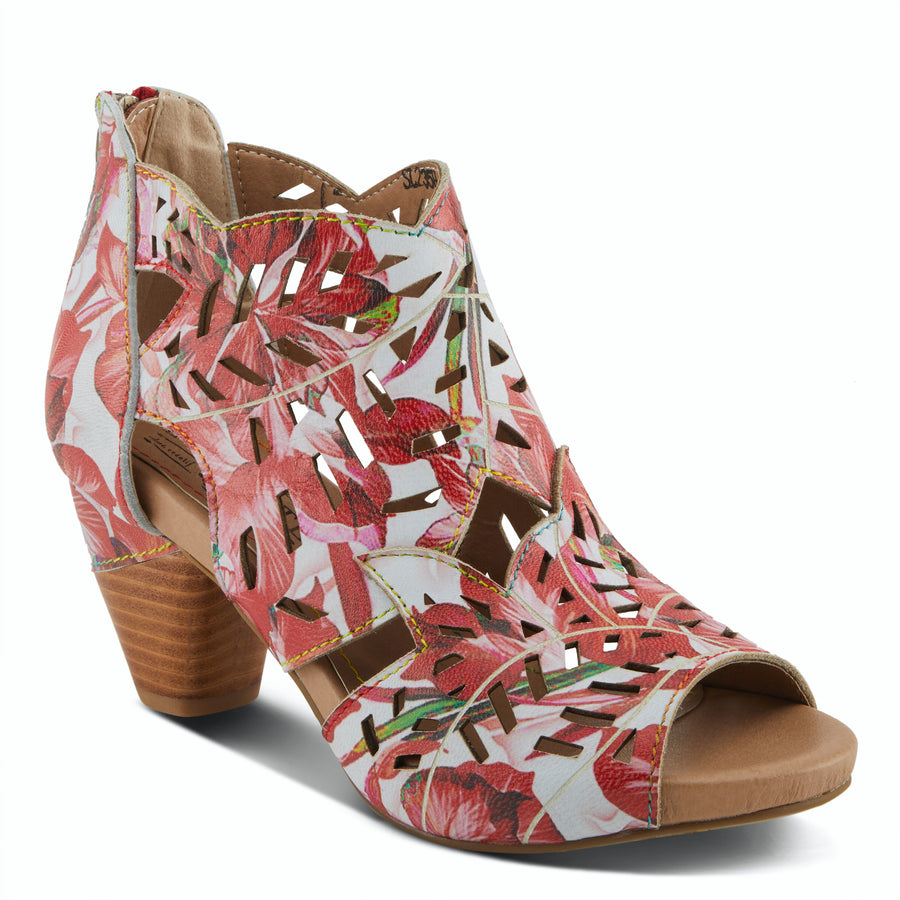 L'Artiste Icon Tooled Leather Ankle Sandal
