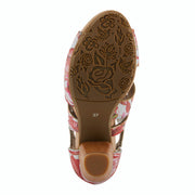 L'Artiste Icon Tooled Leather Ankle Sandal