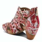 L'Artiste Icon Tooled Leather Ankle Sandal