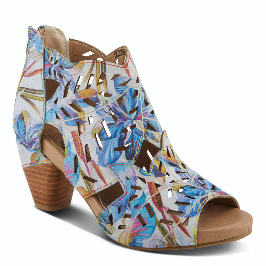L'Artiste Icon Tooled Leather Ankle Sandal