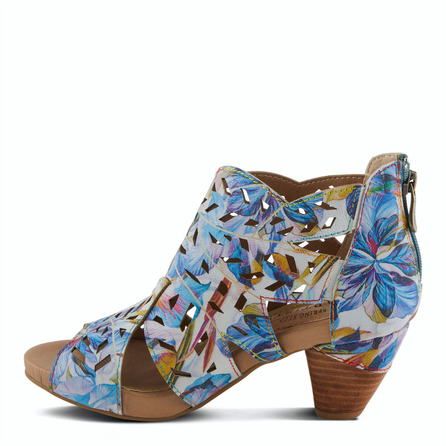 L'Artiste Icon Tooled Leather Ankle Sandal