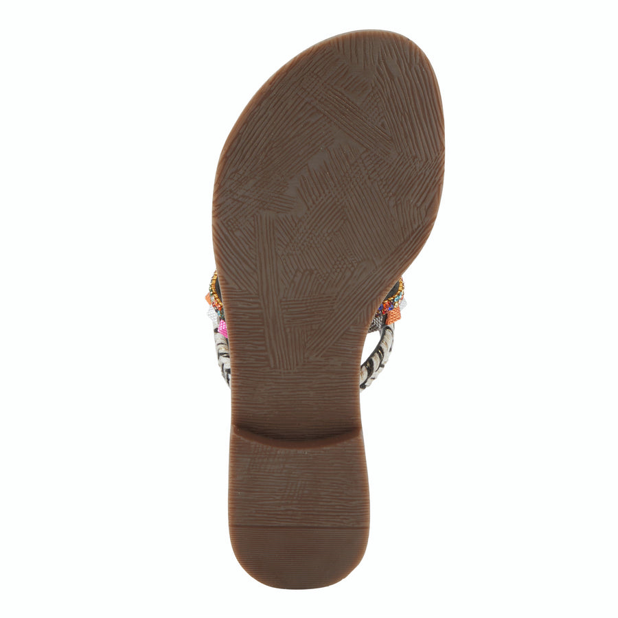 Azura Intoxicate Multi Straps Leather Sandal