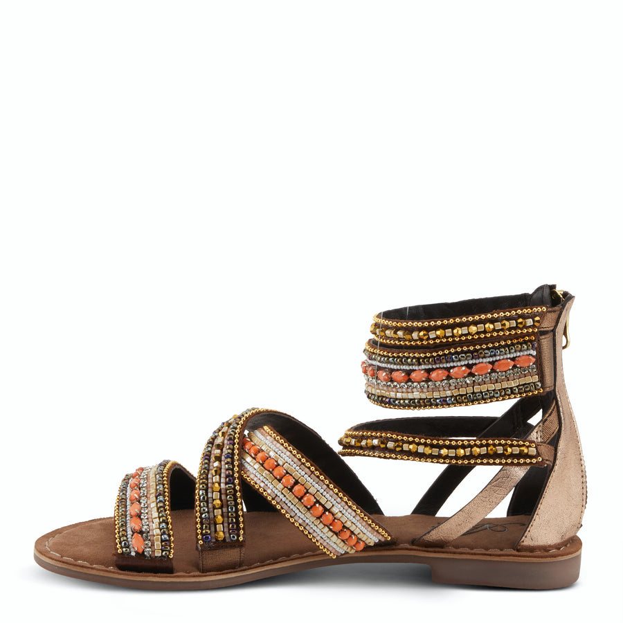 Azura Andromeda Gladiator Style Leather Sandal
