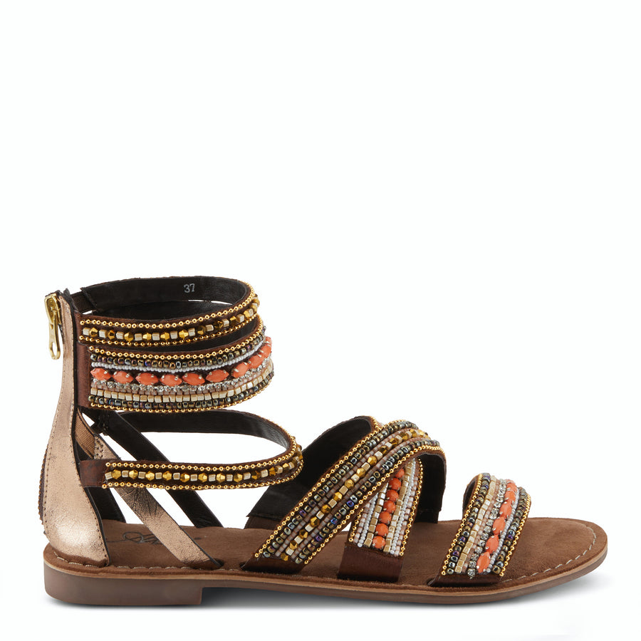 Azura Andromeda Gladiator Style Leather Sandal
