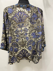 Burnout Velvet Short Kimono by All About Her