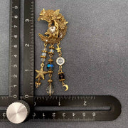 Vintage Star Moon Fringe Angel Elf Earrings - Robin Boutique
