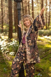 Lionheart Matinée Duster w/ florals & Narnia inspired print