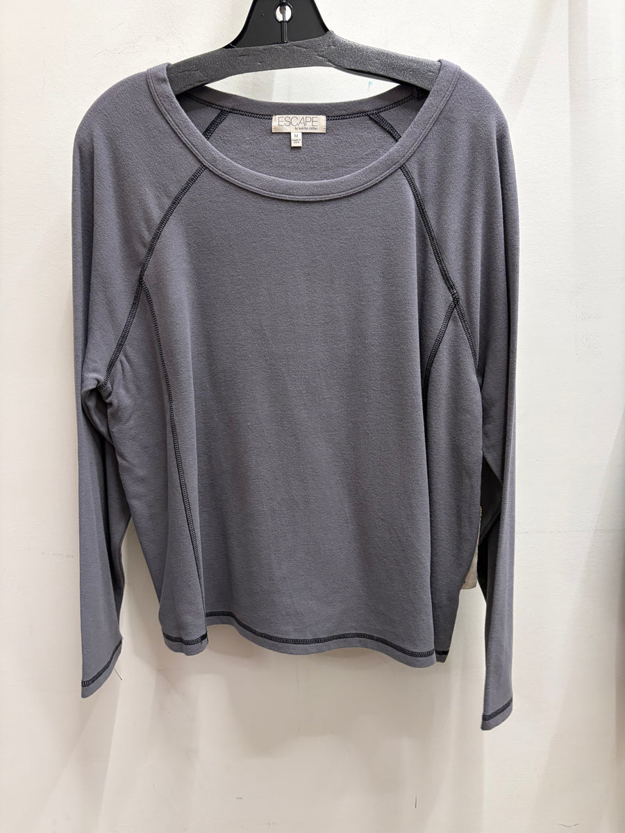 Butter Rib Knit Raglan Pullover by Escape