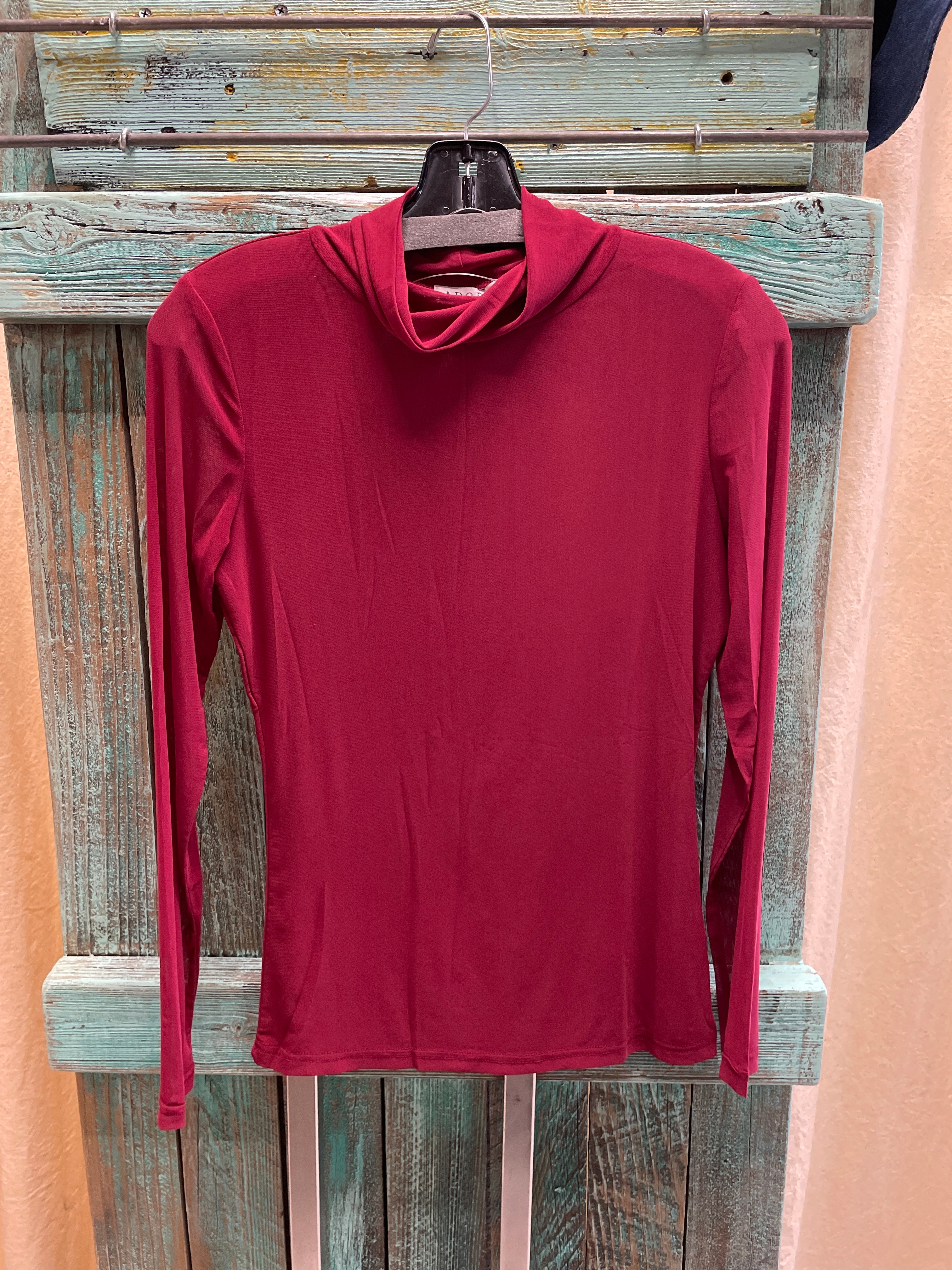 Sheer Mesh Cowl Layering Shirt by Adore B9195 Robin Boutique