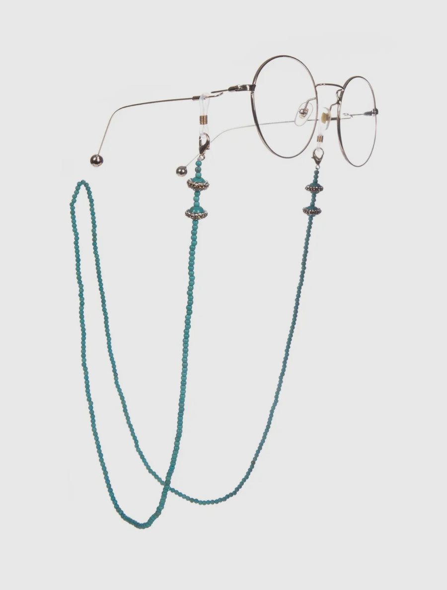 Bejeweled Eye Glass Necklace