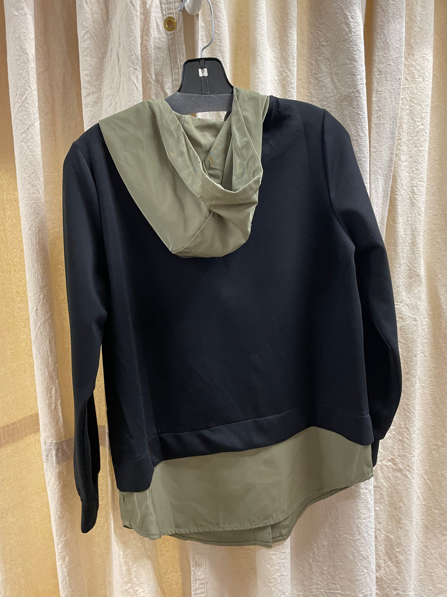 Kaylee Hoodie Top in Black by Joh