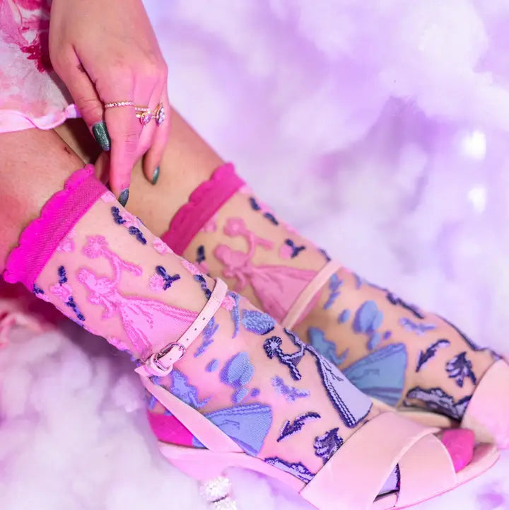 Wicked Glinda Sheer Crew Sock Robin Boutique