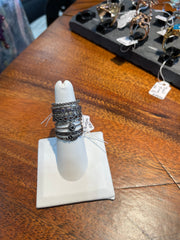 Amethyst Stacking Ring in Silver