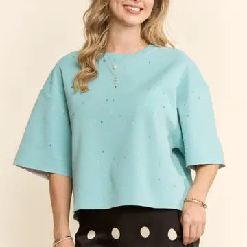 Star Print Relaxed Tee by Davi & Dani