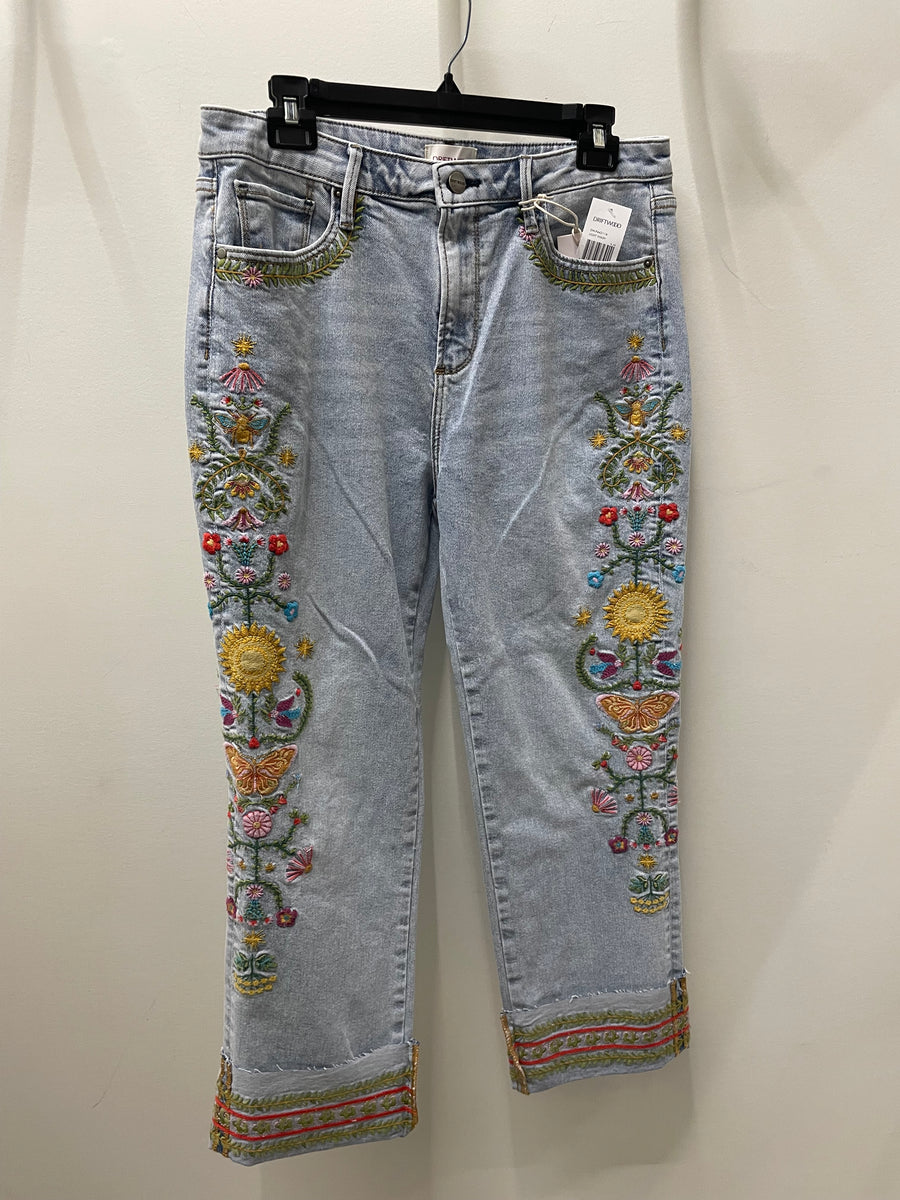 Colette Straight Crop in Pocket Full of Sunshine by Driftwood Robin Boutique