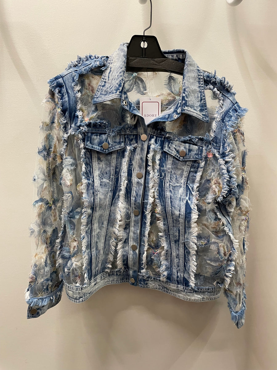 Floral Fantasy Illusion Jacket by Adore