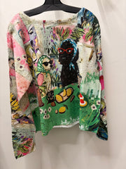 Long Sleeve Pullover in Spill The Tea! by Inoah
