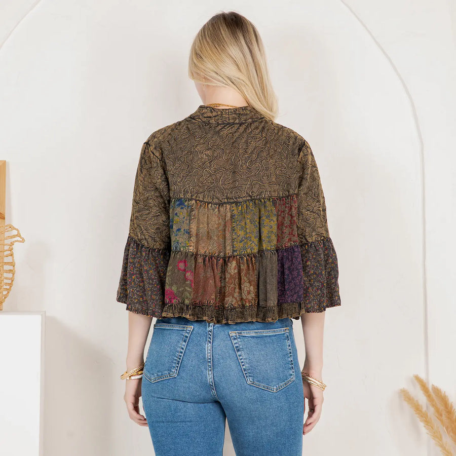 Boho Detail Shrug by Young Threads