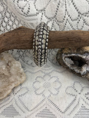 Antique Silver Dot Statement Cuff