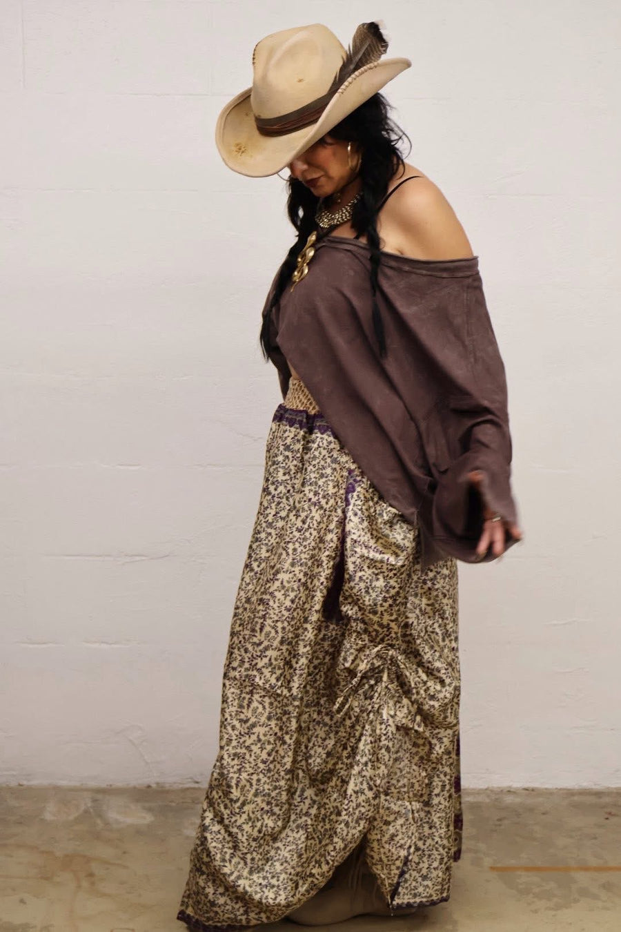 Rasgulla Butterfly Cargo Skirt #062 by Kantha Bae